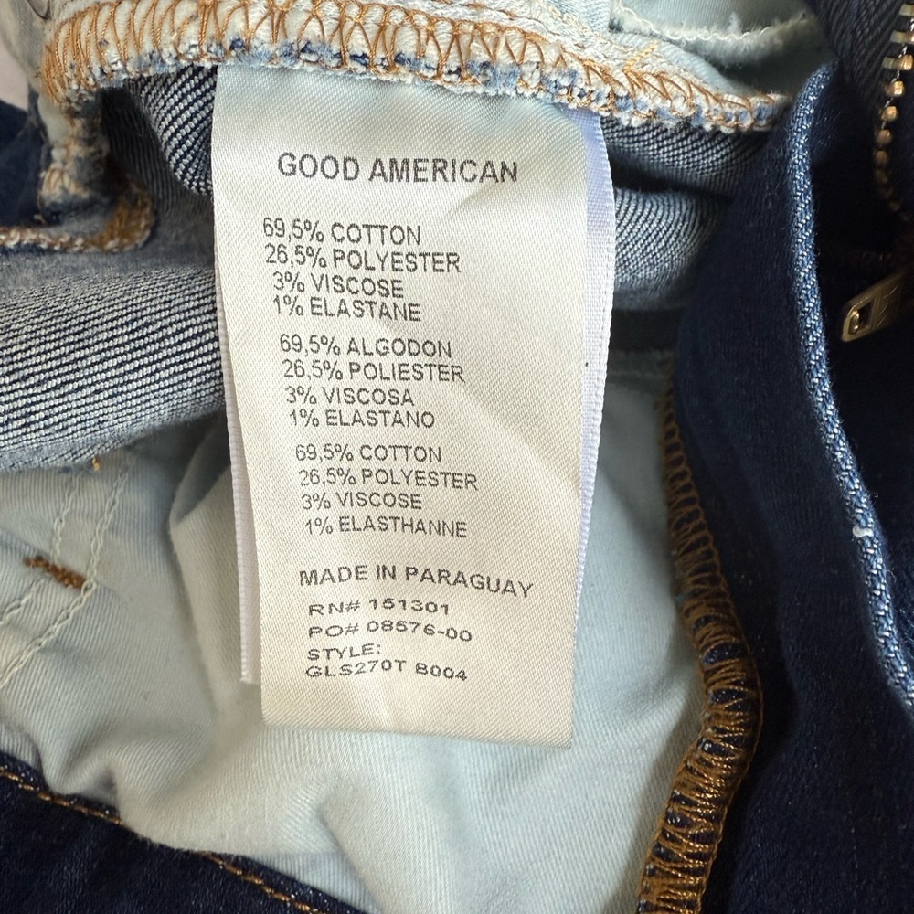 Good American Straight Leg Ankle Jeans Plus Size 22 - Picture 6 of 7